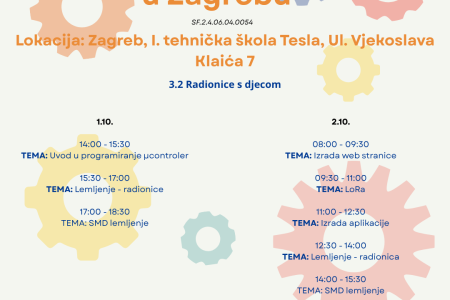 Od mikrokontrolera do izrade aplikacije: nove STEM radionice u Zagrebu