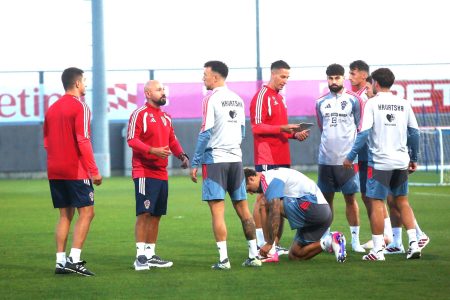 FOTO Vatreni počeli pripreme na Rujevici za Ligu nacija