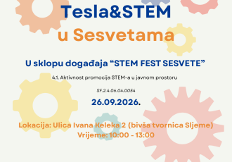 „Tesla & STEM” stiže u Sesvete: Teslina zavojnica, roboti i 3D printovi na jednom mjestu