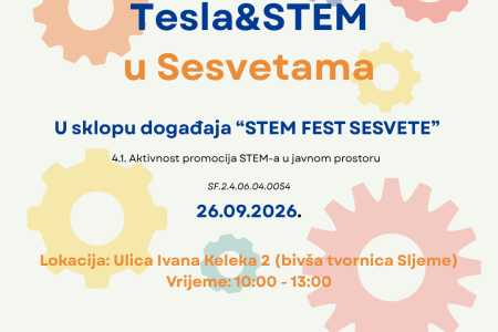 „Tesla & STEM” stiže u Sesvete: Teslina zavojnica, roboti i 3D printovi na jednom mjestu