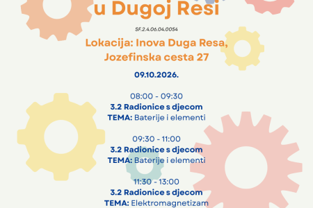 Nove STEM radionice u Dugoj Resi: Od baterija i elemenata do elektromagnetizma