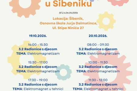 STEM radionice u Šibeniku: elektromagnetizam i elektromagnet u tehnici