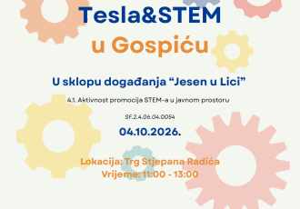 Tesla & STEM stiže u Gospić: znanost i inovacije na Trgu Stjepana Radića